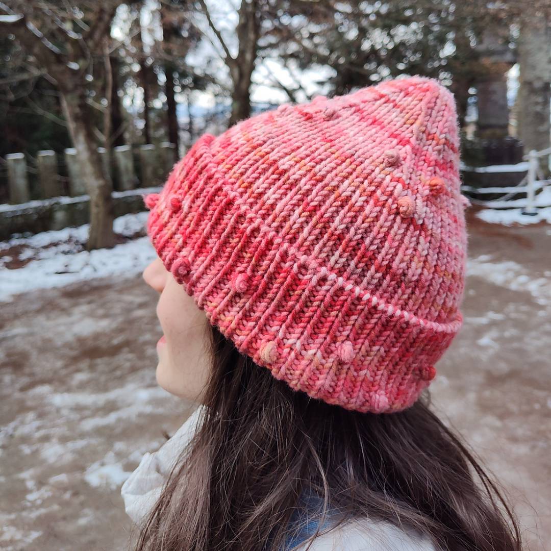 Circus Bobble Beanie - Knitting Pattern
