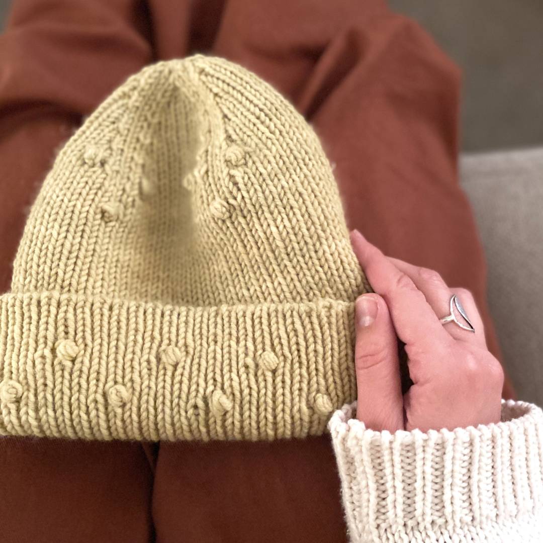 Circus Bobble Beanie - Knitting Pattern